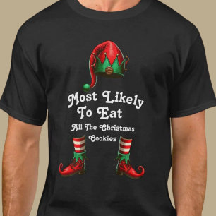 Christmas Family Most Likely To Elf Customisable T-Shirt