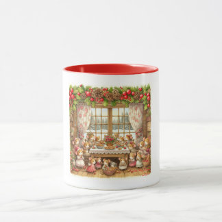 Christmas family mouse mug