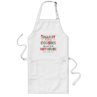 Christmas Family Name Cousin Reunion Matching Long Apron