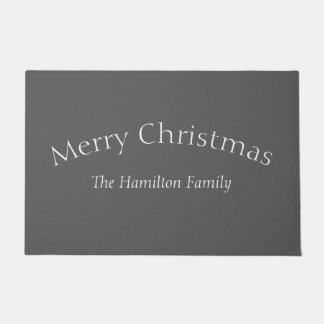 Christmas Family Name Doormat