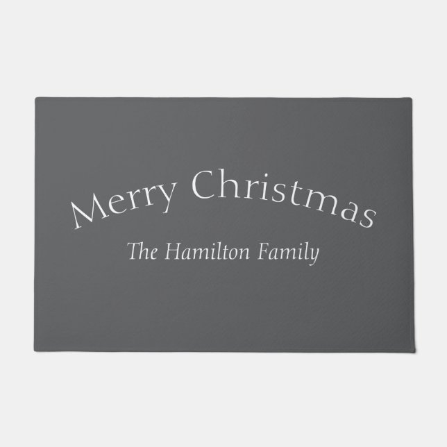Christmas Family Name Doormat (Front)