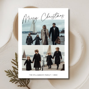 Christmas Family Nautical Beach Maritime Photo Holiday Card