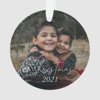 Christmas Family Photo 2021 Ornament