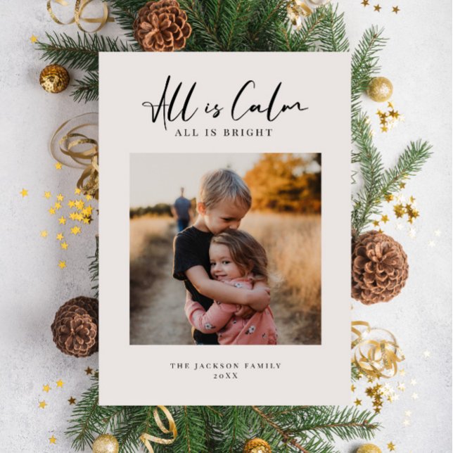 Christmas Family Photo Card, Modern, Minimalist (Creator Uploaded)