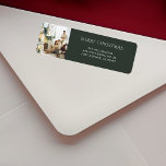 Christmas Family Photo Elegant Return Address Return Address Label<br><div class="desc">Cherish your family's precious moments this Christmas holiday season with our custom photo Christmas return address label. This unique greeting card showcases a favourite family photograph. Personalise it your most treasured snapshot, from candid moment to posed portrait. Add a personalised message to make your seasonal greetings even more special. Whether...</div>