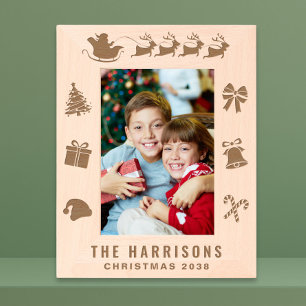 Christmas Family Photo Etched Frames