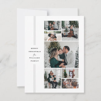 Christmas Family Photo Flat Card