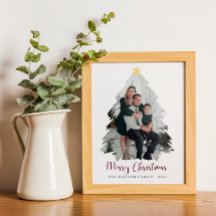 Christmas Family Photo Poster And Print