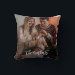 Christmas Family Photo Script Personalised Cushion<br><div class="desc">Transform your holiday decor into a heartwarming celebration of family memories with our Custom Family Photo Personalised Christmas Throw Pillow. Imagine a festive accent that perfectly captures the love and joy of your most cherished moments, instantly making your living room feel warm, inviting, and uniquely yours. By adding your favourite...</div>