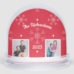 Christmas Family Photo Snow Globe