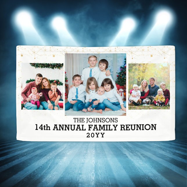 Christmas Family Reunion Photo Collage Custom Banner (Christmas Family Reunion Photo Collage Custom Banner
)