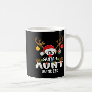 Christmas Family Santa's Aunt Reindeer Pajama Coffee Mug