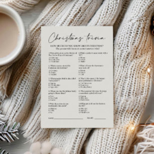 Christmas Family Trivia Game