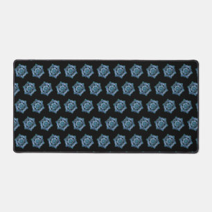 Christmas Fancy Artistic Snowflake Pattern Holiday Desk Mat