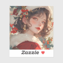 Christmas Fantasy: Holiday Romance Vinyl Sticker