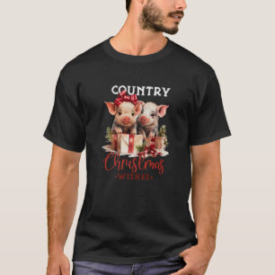 Christmas Farm Animals Presents Cute Christmas On  T-Shirt