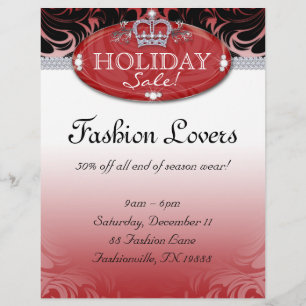 Christmas Fashion Flyer Hair Salon Jewellery Crown