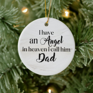 Christmas  Father Memorial  Ceramic Ornament