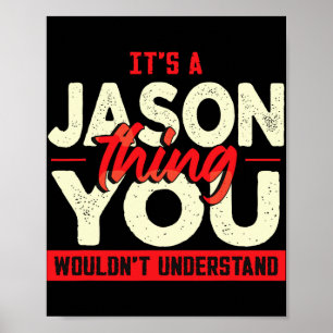 Christmas Fathers Day Birthday Name Jason  Poster