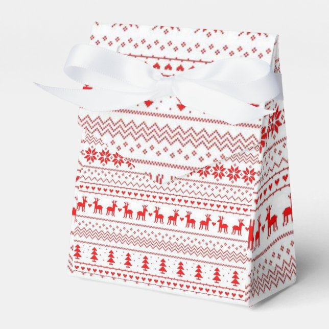 Christmas Favour Box (Front Side)