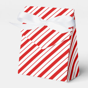 Christmas Favour Box Candy Cane Stripe
