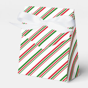 Christmas Favour Box Candy Cane Stripe