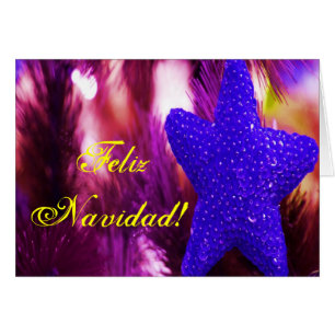 Christmas Feliz Navidad Blue Star II