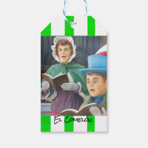Christmas Feliz Navidad para el Comelón Pupusas Gift Tags