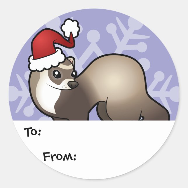 Christmas Ferret Gift Tags (Front)