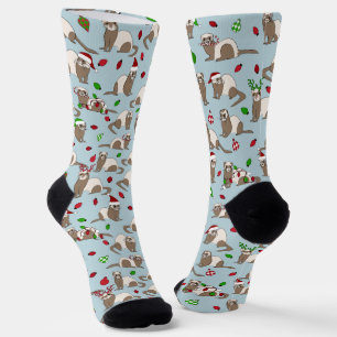 Christmas Ferret Socks