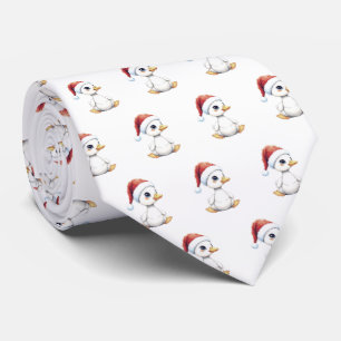 Christmas Festive Baby Goose With Santa Hat  Tie