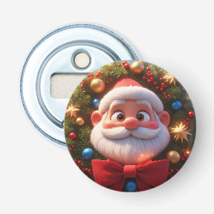 Christmas Festive Cartoon Santa Claus Bottle Opener