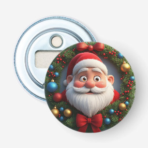Christmas Festive Cartoon Santa Claus Bottle Opener