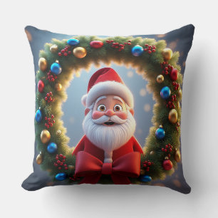 Christmas Festive Cartoon Santa Claus Cushion