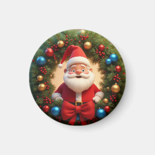 Christmas Festive Cartoon Santa Claus Magnet