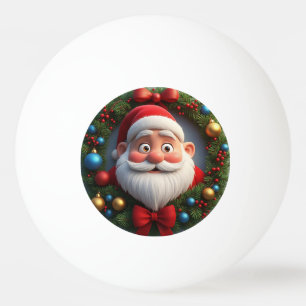 Christmas Festive Cartoon Santa Claus Ping Pong Ball