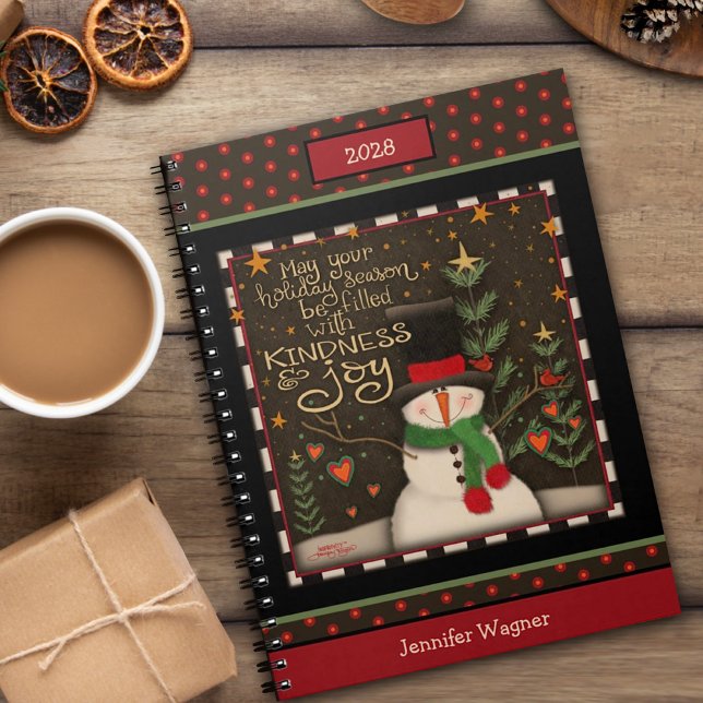 Christmas Festive Cute Snowman Name Holiday Notebook (Creator Uploaded)