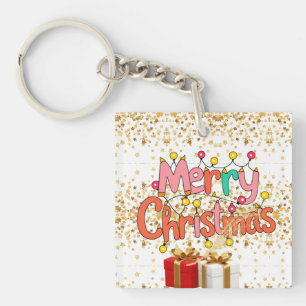 Christmas Festive Holiday Decoration Key Ring