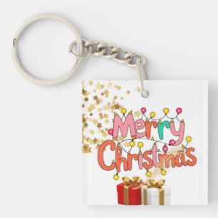 Christmas Festive Holiday Decoration Ornament Key Ring