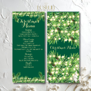 Christmas Festive Holiday Dinner or Event Menu