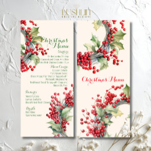 Christmas Festive Holiday Dinner Party  Menu