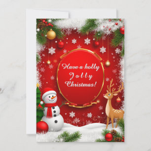 Christmas Festive Holiday Scene Card