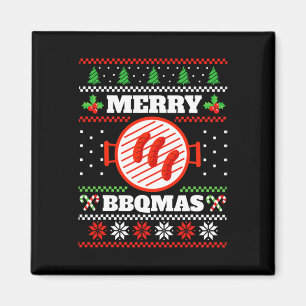Christmas Festive Pattern Advent Byrbecue Grill Magnet