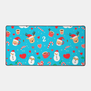 Christmas festive pattern desk mat