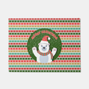 Christmas Festive patterns and colours Doormat