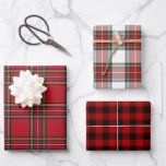 Christmas festive red Plaid Tartan Wrapping Paper<br><div class="desc">Classic red Pattern Christmas Wrapping Paper in Tartan and Plaid- Gorgeous chic festive Paper for your Christmas Gifts for Family and Friends.</div>