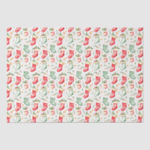 Christmas Festive Stockings Tissue Paper