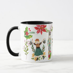 Christmas Festive The Nutcracker Ballet Black Mug