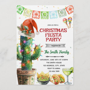 Christmas Fiesta party Invitation
