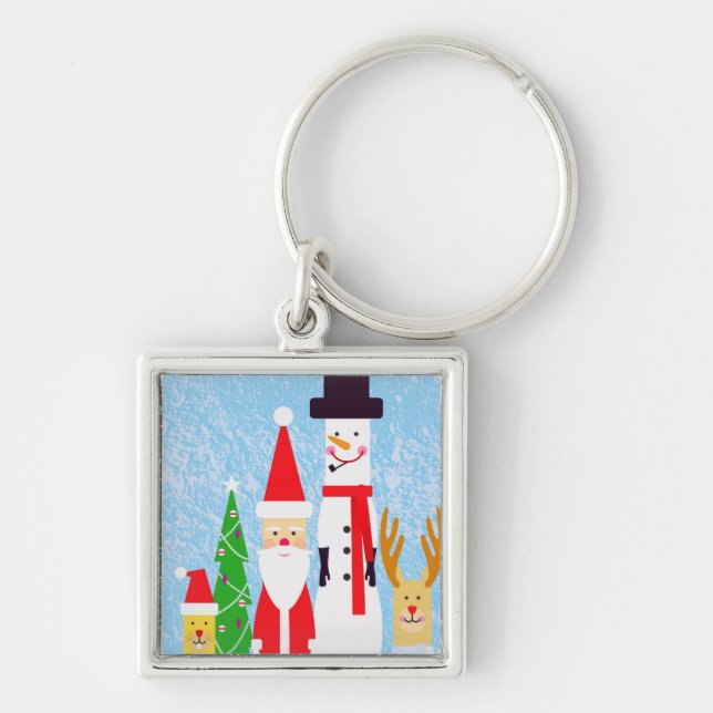 Christmas Figures Key Ring (Front)
